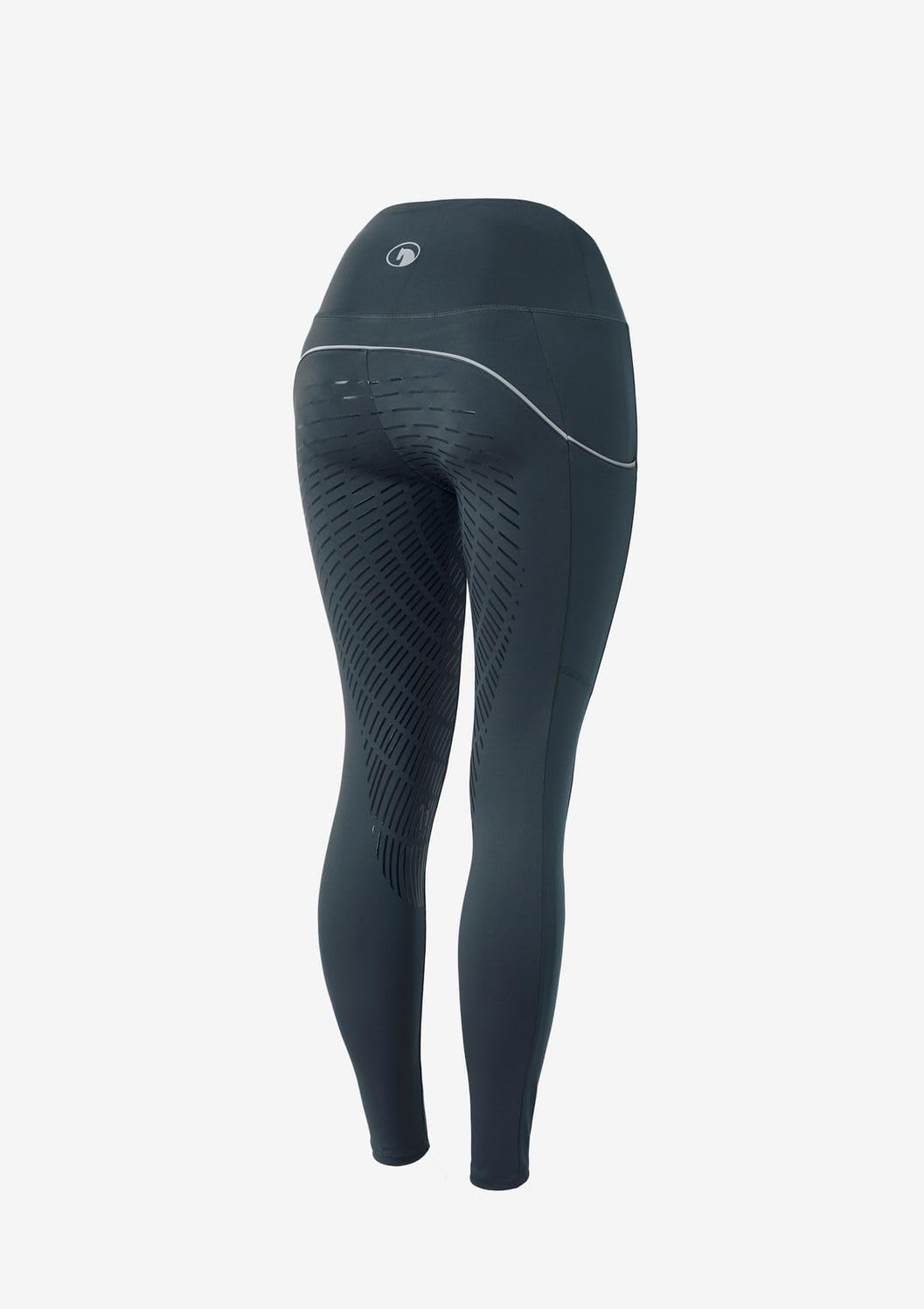 NETPROSHOP Damen Reitleggings mit Handytasche Hoher Bund Silikon-Vollbesatz Atmungsaktiv Gr.34-44