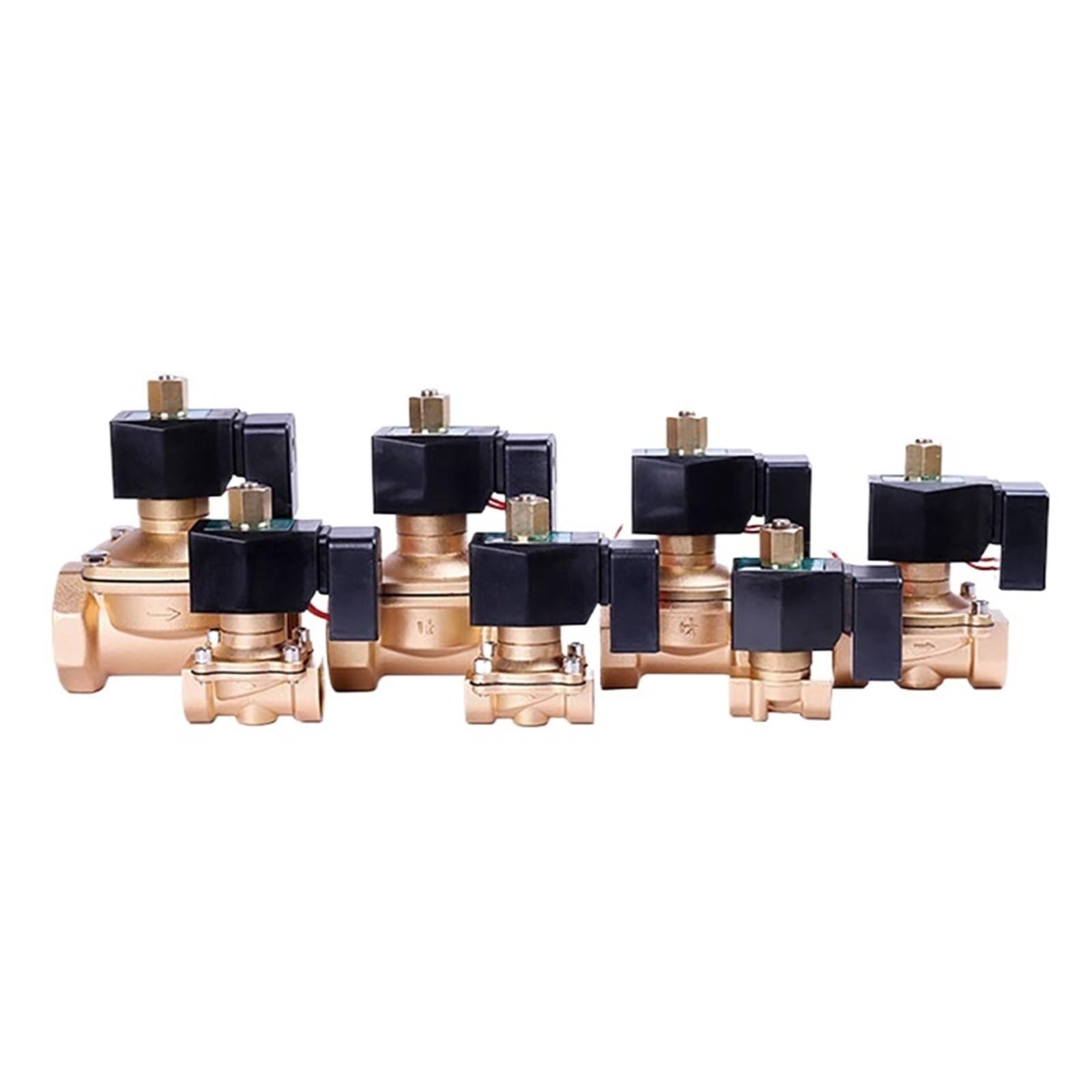 Vanne solénoïde 220V NO pour circuit d'eau laiton robuste sans surchauffe