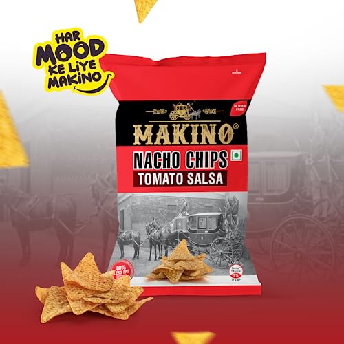 Image of Makino Nacho Chips (Multi Pack, Each 150 gm)(Pack of 3) (Tomato Salsa)