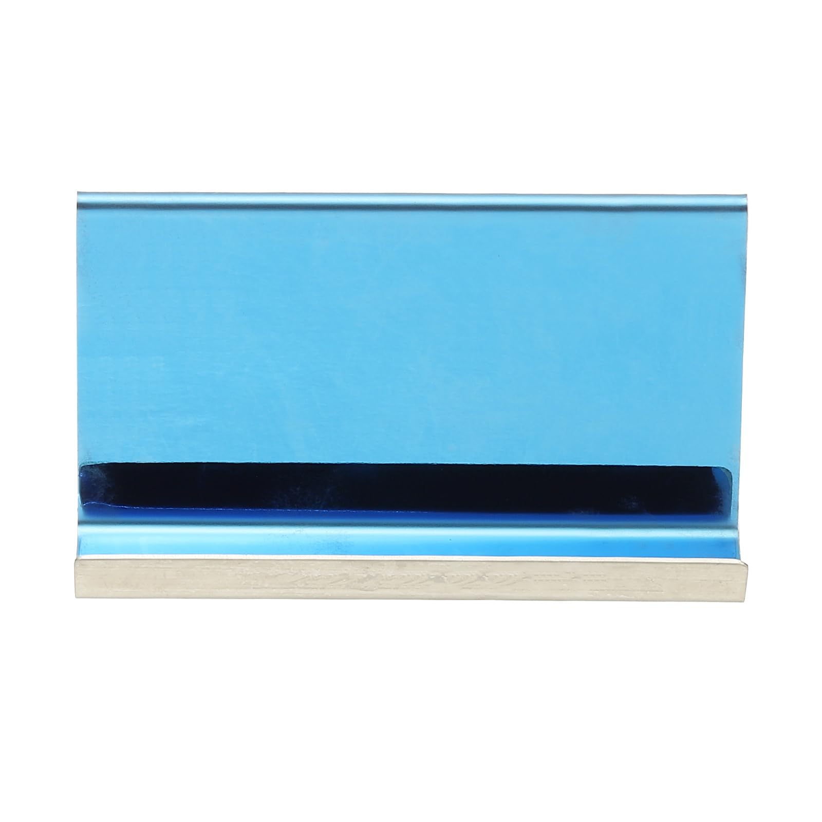 PATIKIL Business Card Holder for Desk 3Pcs Business Card Holders Stainless Steel Card Stand Organizer Cards Display for Office Exhibition Blue - Image 3