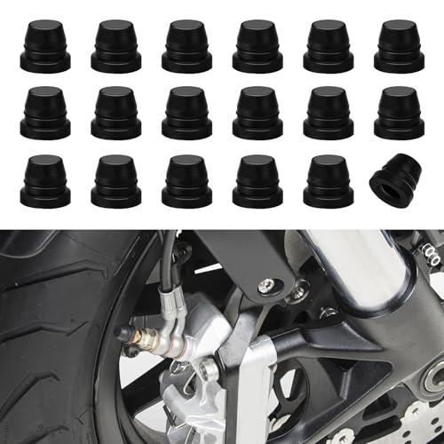 Lecctso 18PCS Car Brake Bleeder Screw Caps, Grease Fitting Caps...