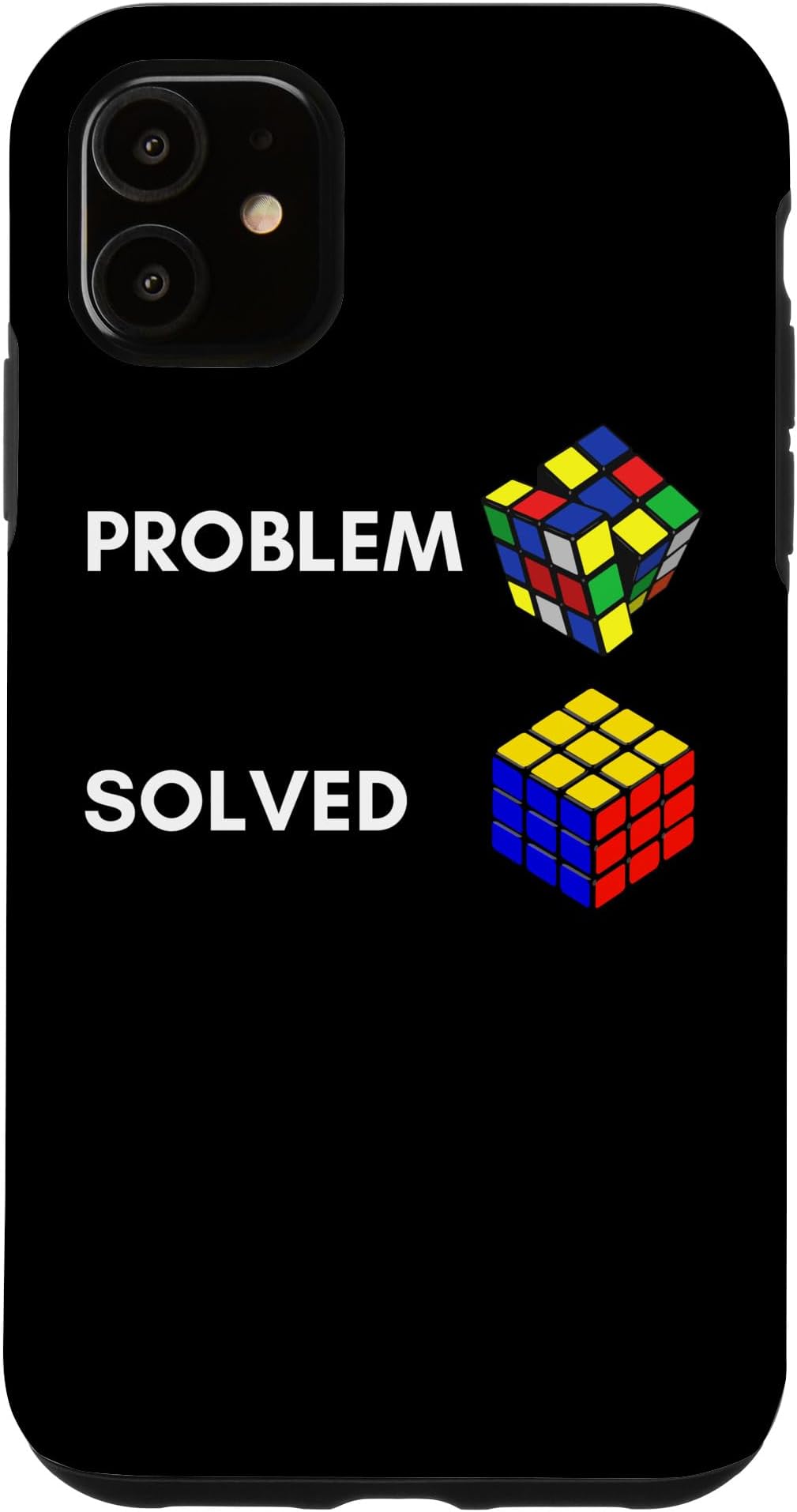 iPhone 11 Speed Cubing Master Rubiks Cube Colorful Rubix 80s Vintage Case