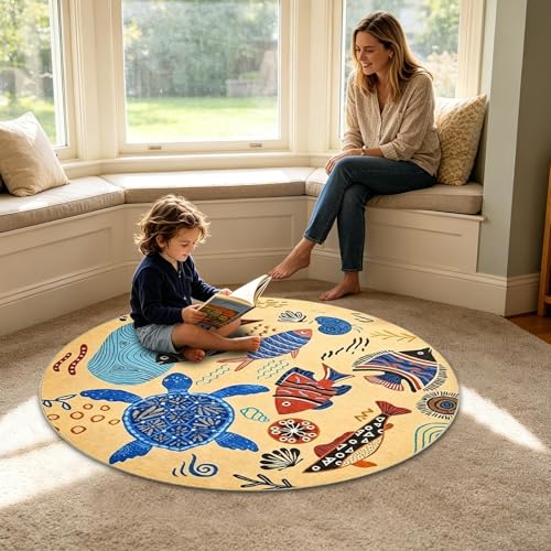 Tapis de sol jeu en velours doux pour lecture et activités enfant