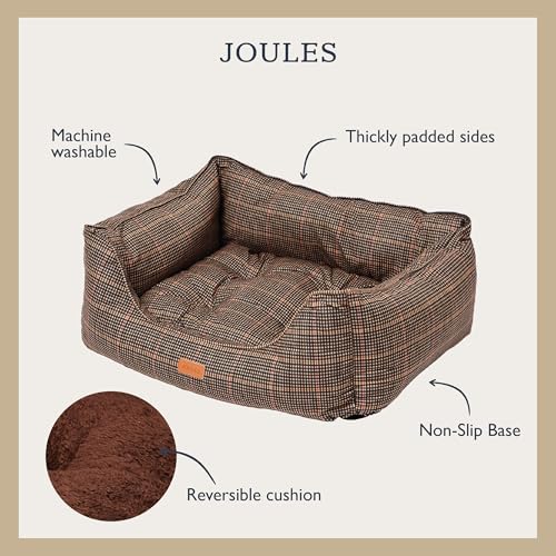 Lit pour chien de taille moyenne Joules Henson avec base antidérapante et bords stables