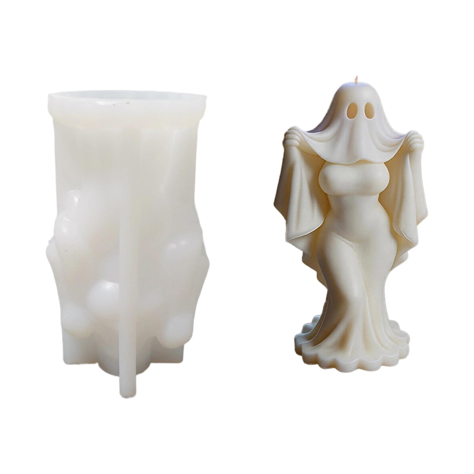 Zxfdsfdbnm Shade Bride Statue Silicone Molds High Temperature Resistant for Making Soap Chocolate Home Decoration Gypsum Figurine Ornament Manifestation Bride Cast Elastomer