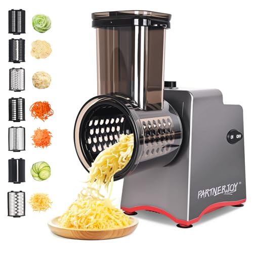 Electric Cheese Grater,7 In 1 Electric Cheese...
