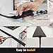 KindGa Stove Gap Covers, Silicone Counter Gap Filler for Stove, 30 Inches Can Be Cut to Any Size for 0.2-1 inch Gap, Seal Spills between Appliances Countertop Furniture Stoves Ovens(Set of 2, Black)