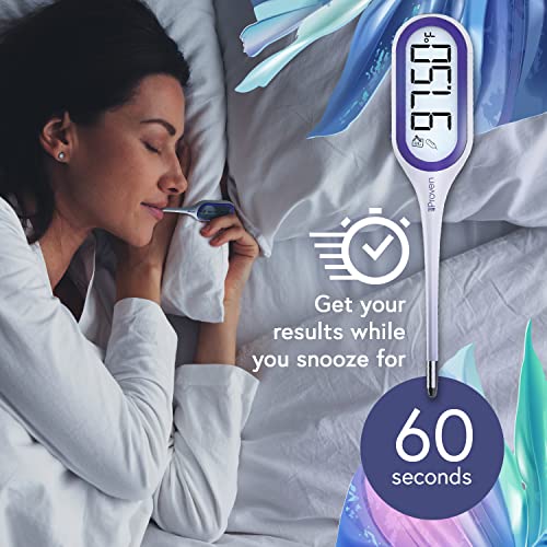 New 2023 Iproven Basal Body Thermometer With Jumbo Lcd & Backlight - Bbt For Ovulation Tracking - 1/100Th Accurate Digital Electronic Fertility Monitor Temperature Tracker #TOP4