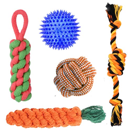 YOUHAVEDEAL Dog Toys for Puppy Toys + Teething Playing Fun Toy + Dog Puppy + Carrot Toy + Cotton Ball + LED Ball + Rope Toys + Gums Massage + Interactive Dog Toys, Pack of 5 (Color May Vary) (B0BBLHQFZJ) Amazon Price History, Amazon Price Tracker