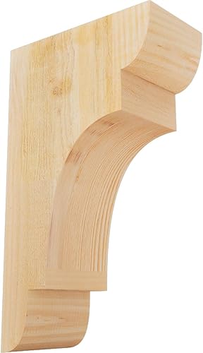 Miniatura 29 de Ekena Millwork COR04X12X12NEB00RWR 4 pulgadas de ancho x 12 pulgadas de profundidad x 12 pulgadas de alto New Brighton Rough Sawn Corbel, cedro rojo