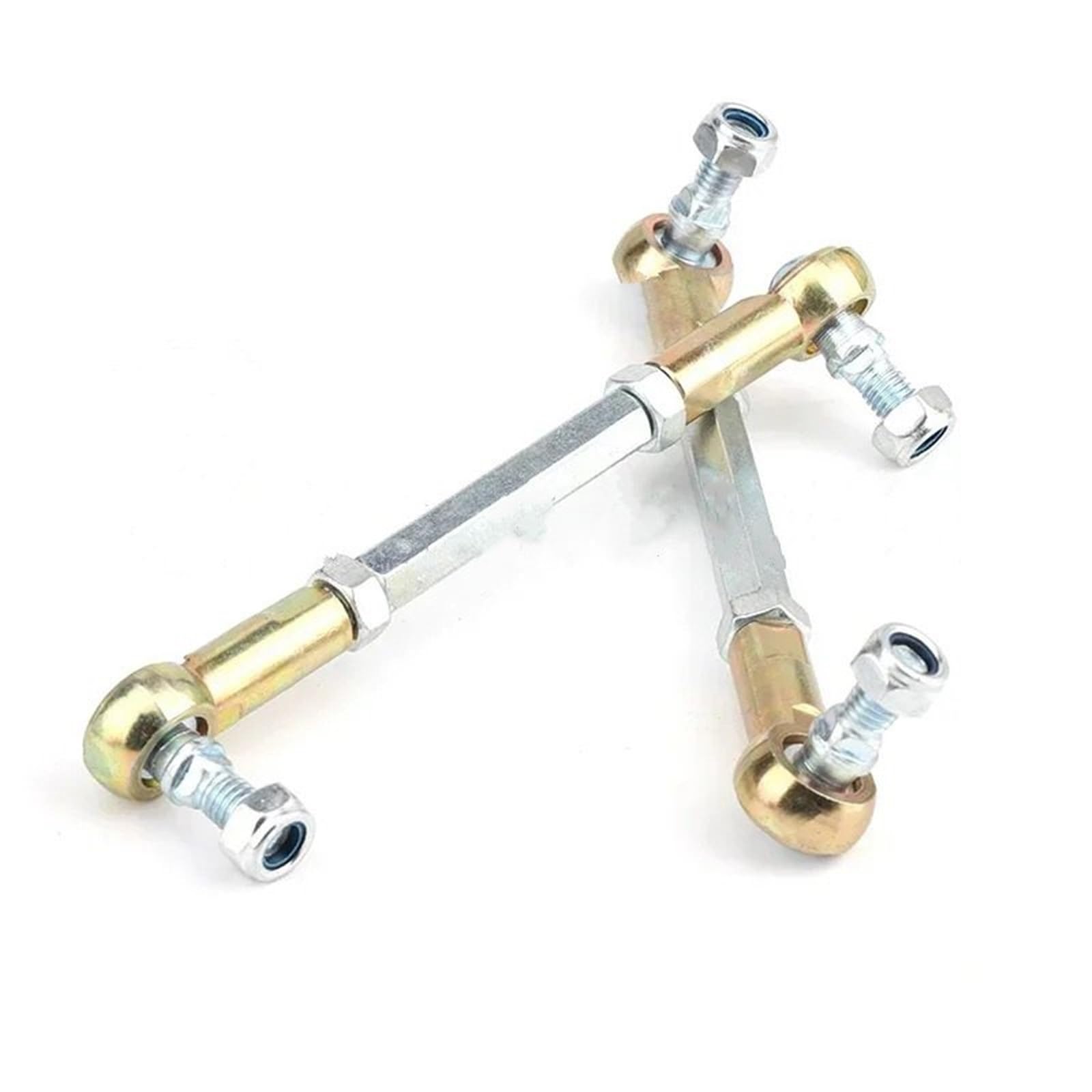 Rótula de suspensión Compatible con 49cc 50cc Go-Kart Buggy Scooter Quad M8 palanca de dirección Kit junta esférica varilla amarre 80mm-315mm(1 pair 300mm)
