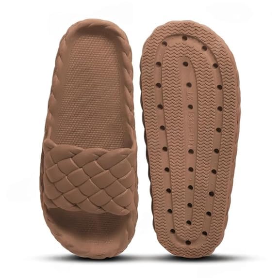Image of Women's Anti-Skid Comfort Slippers | Soft Cushioned Eva Footbed Lightweight Slides for Summer | Girls Platfoam Slip-On Footwear for Home Indoor & Outdoor Use Flip Flop