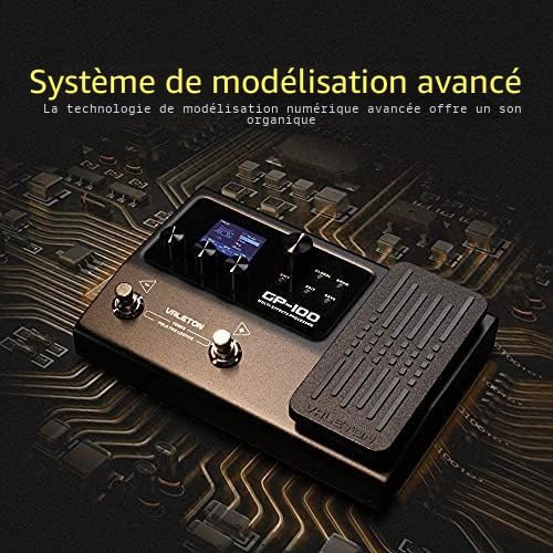 Processeur multi-effets Valeton GP-100 pour guitare et basse avec interface USB