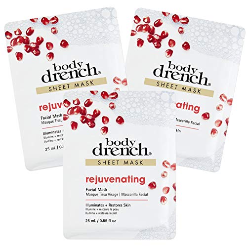 Body Drench Máscara de hoja rejuvenecedora (paquete de 3)
