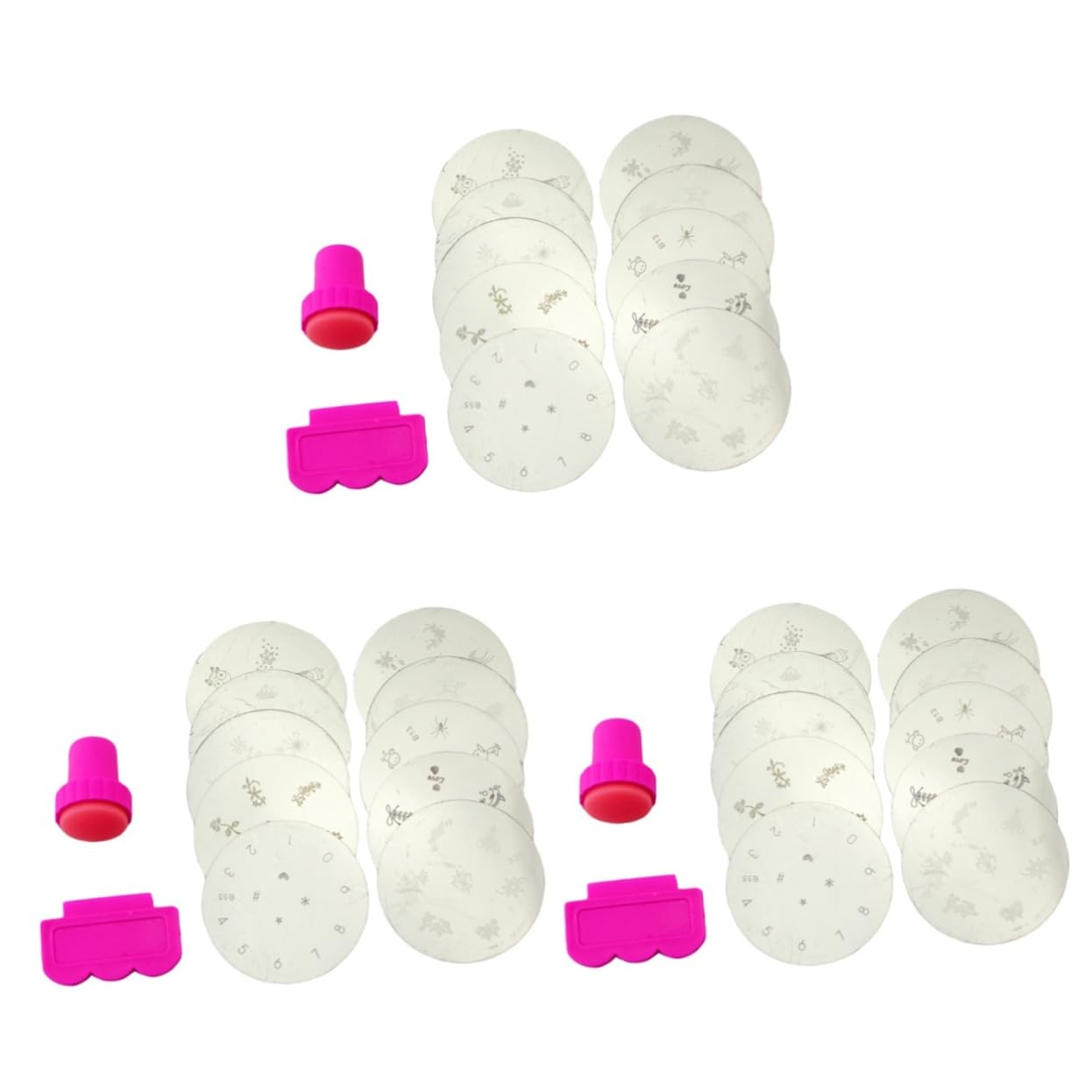 FRCOLOR 30 Pezzi Piastra Per Timbro Per Unghie Piastre Per Stampaggio Per Unghie Nail Art Stamper Nail Art Stamping Manicure Decalcomanie Stampa Applique