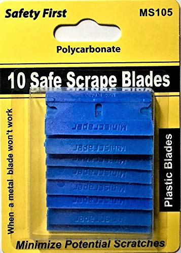 Miniscraper Plastic Razor Blade Set, Safe Scrape Double Edged Blades #TOP1