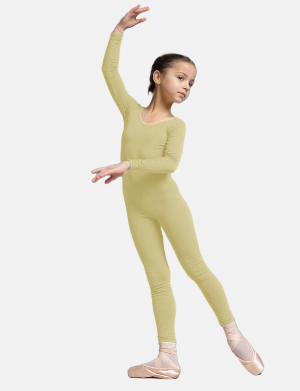 Wildarms Body de manga larga para niñas, leotardo de cuerpo completo para ballet, gimnasia, actuación, disfraces - variaciones