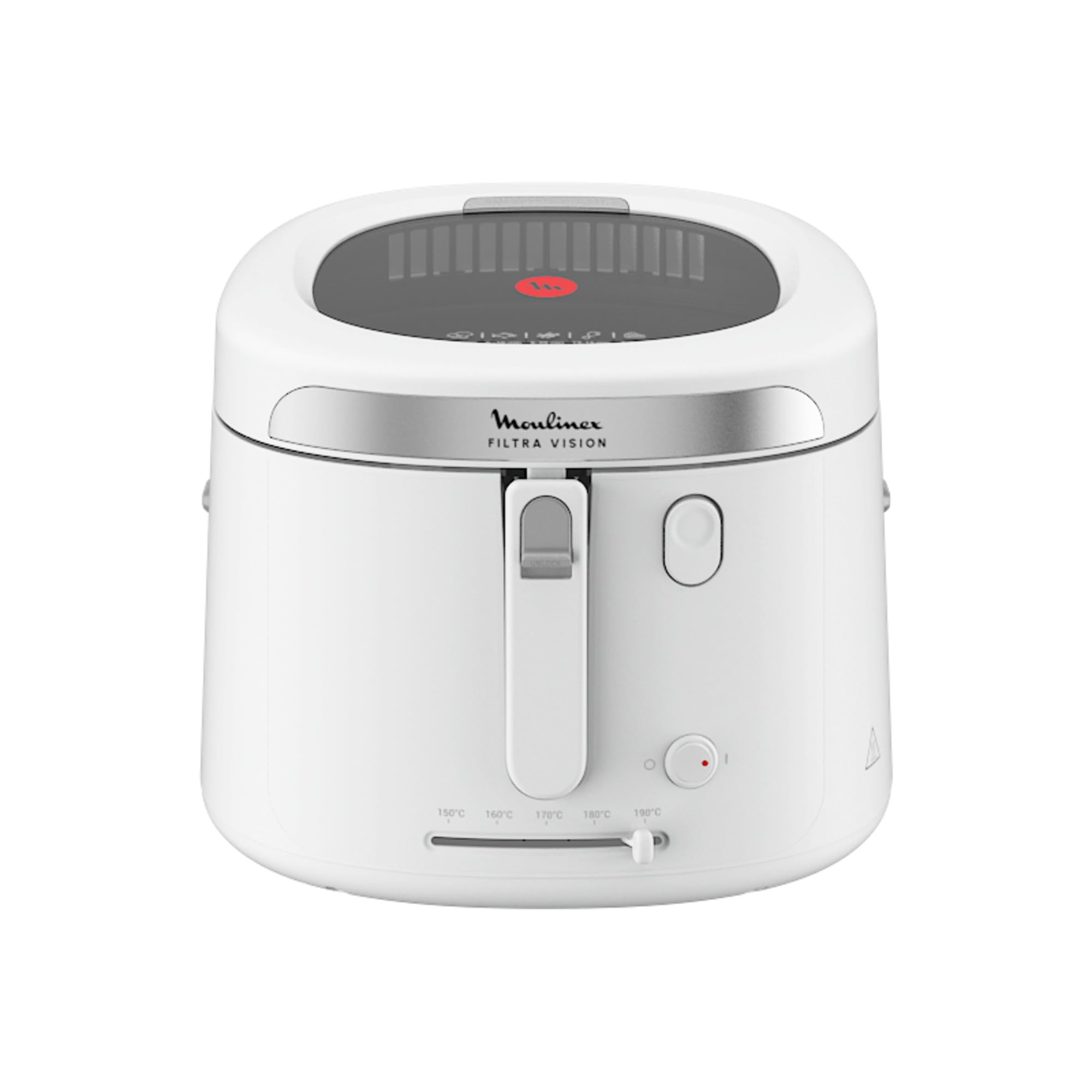 Moulinex Filtra Vision, Friteuse, Grande fenêtre pour garder un oeil sur la cuisson, Capacité familiale, Nettoyage facile, AF2541E0, Extérieur en Plastique Blanc