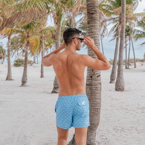 BERMIES Men’s Short Swim Trunks with Compression Liner - 4” Inseam, Quick-Dry, 4-Way Stretch, UPF 50+, Eco-Friendly Fabric3