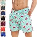 Produktbild coskefy Badeshorts für Männer Jungen Badehose Schwimmhose Schnelltrocknend Kurz Vielfarbig Beachshorts Boardshorts Strand Shorts Sporthose mit Mesh-Futter und Verstellbarem Tunnelzug Größe XS-XL