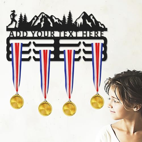 Personalized Running Medal Hanger Display Race Award Holder for Girls