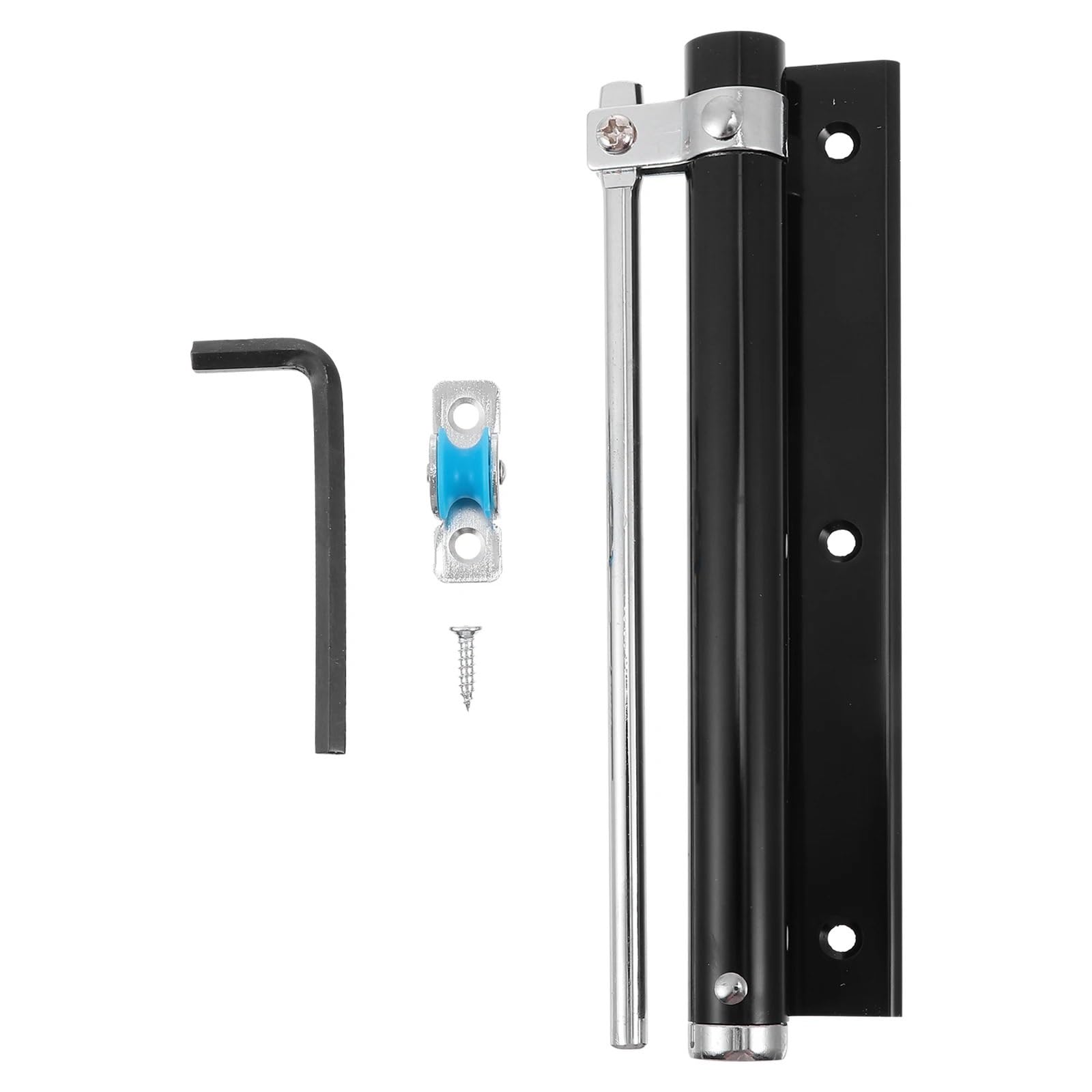 Door Closer Spring Adjustable Self-Closing Hinge for Wood Doors Residential Commercial(White)