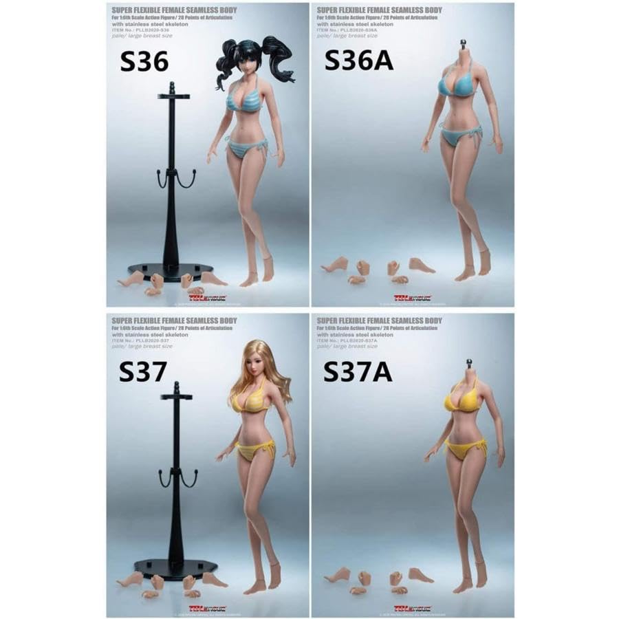 TBLeague 1/6スケール 超柔軟性シームレス 女性 素体 S36A ヘッ フィギュア専門店 -ソダチトイズ / TBLeague 1/6スケール 超柔軟