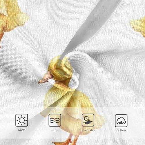 Toddlers Underwear Floral 2t Cotton Little Girl Panties Print Briefs Underpants Cute Yellow Ducks White3