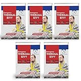Emergency Zone Emergency Thermal Bivy Sleeping Bag, Survival Bag, 1, 5, 12, and 144 Packs Available