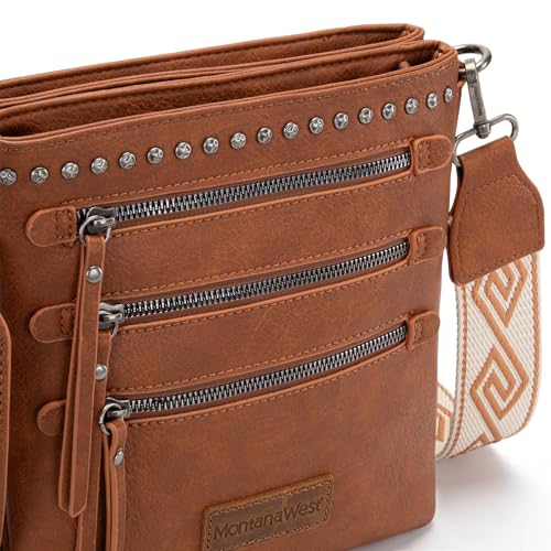 Image of Montana West Crossbody Bags for Women Multi Pocket Cross Body Bag Purses with Guitar Strap