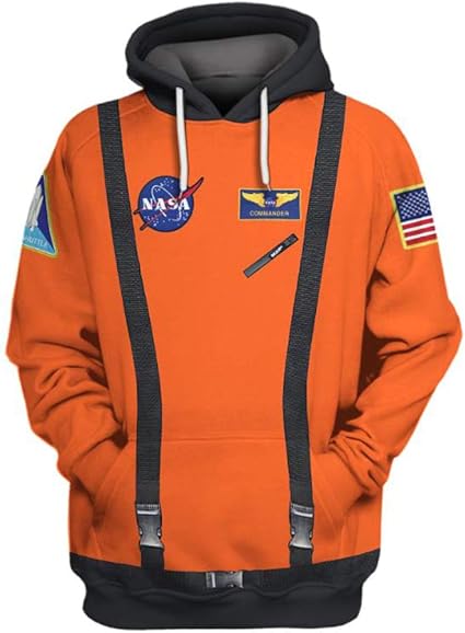 Orange astronaut hoodie Clearance