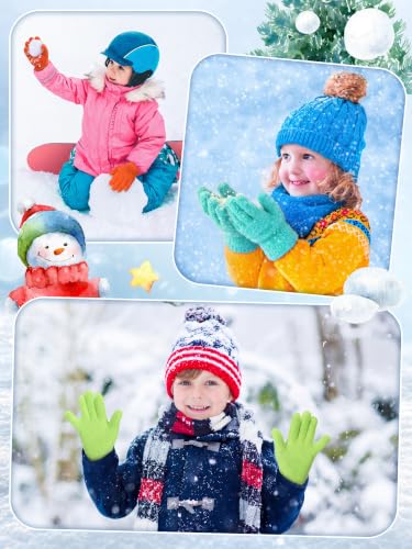 Image of EBOOT 3 Pairs Winter Kids Gloves Warm