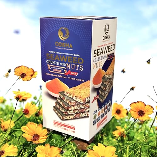 Image of Combo - Spicy Cheese Seaweed Nuts and Cheese Seaweed Nuts - Rong Bien Vi Pho Mai Cay and Rong Bien Vi Pho Mai - 4 Oz per Box with 2 Boxes per Order