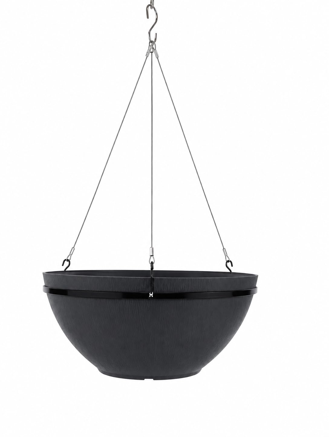 Greena Ara 32 Hanging Planter - Set of 1 | Elegant Hanging Planter , Premium Coconut Texture Finish , Weather Resistant & Durable , Perfect for Various plants-image-43