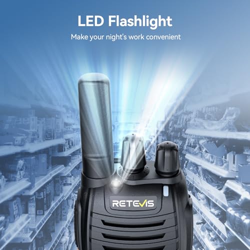 Image of Retevis H-777H Walkie Talkies with Earpiece, 2 Way Radio for Adult, 10 Pack | for School, Hospitality Events, Hidden Screen, USB-C, Emergency Alarm, LED Flashlight, VOX, Portable FRS Two-Way Radios
