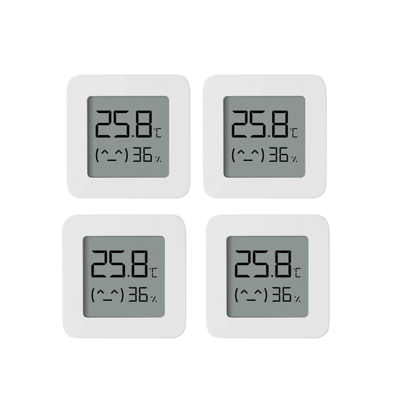 Termómetro Inalámbrico Manejado Inteligente Higrómetro Digital Eléctrico Sensor De Humedad Trabajo Con Preciso Rápido Monitorización Tiempo Real(4 PCS)