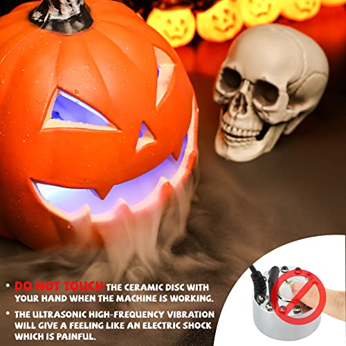 Mxmoonant 350Ml/H Ultrasonic Mist Maker Fogger 12Led Lights Atomizer With Removable Splash Guard For Water Fountain Pond Pot Rockery Sink (Metal) #TOP5