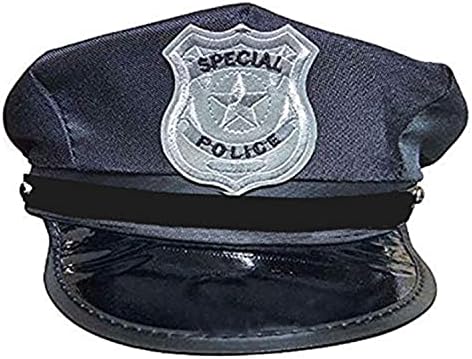 Unisex NYPD Special Police Officer Cop Halloween Costume Hat For Adults And Kids - Black