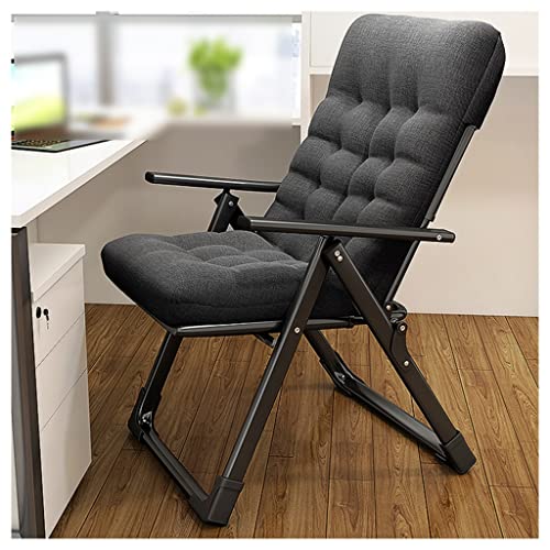 Sillón plegable con cojín negro