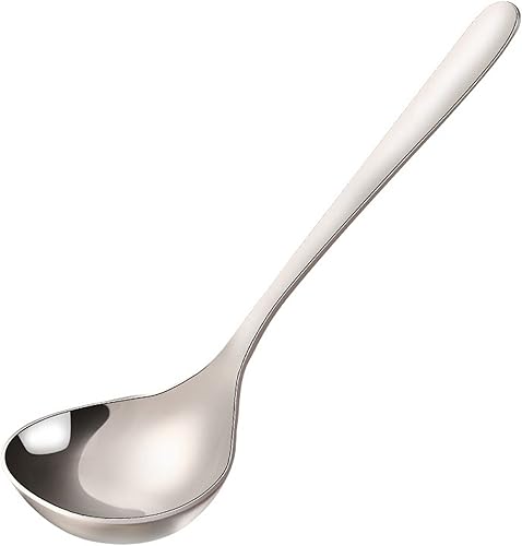 KIDINN Spoon Ramen Spoon Stainless Steel Drinking Spoon Commercial Long Handle 304 Soup Spoon Home Ramen Spoon Kitchen Supplies Soup Spoon (Color