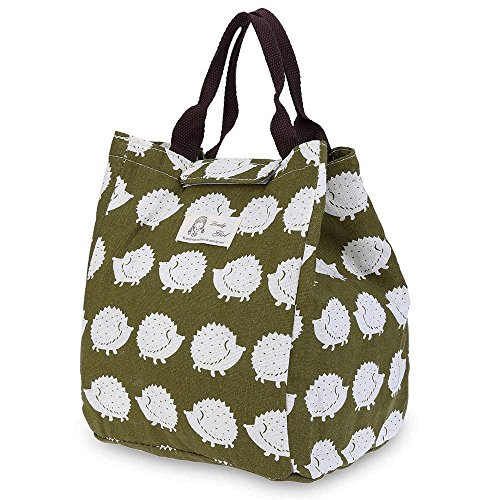 MingJun A prueba de agua bolsa de almuerzo con aislamiento del bolso del almuerzo de los niños del bolso del almuerzo almuerzo Caja de mano bolsa de mano de aislamiento paquete portátil para Erizo