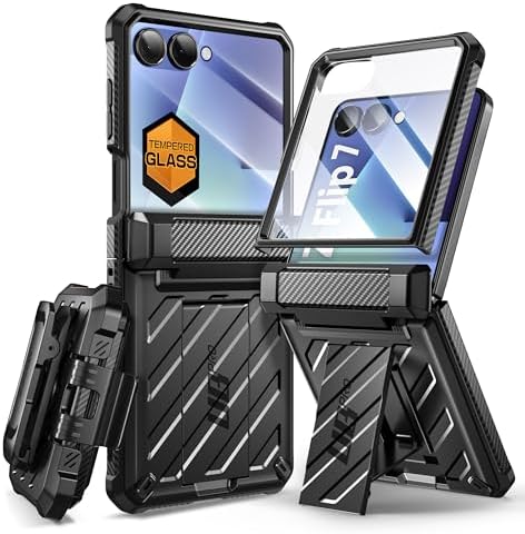 SUPCASE for Samsung Galaxy Z Flip 7 Case with Built-in Stand & Be...