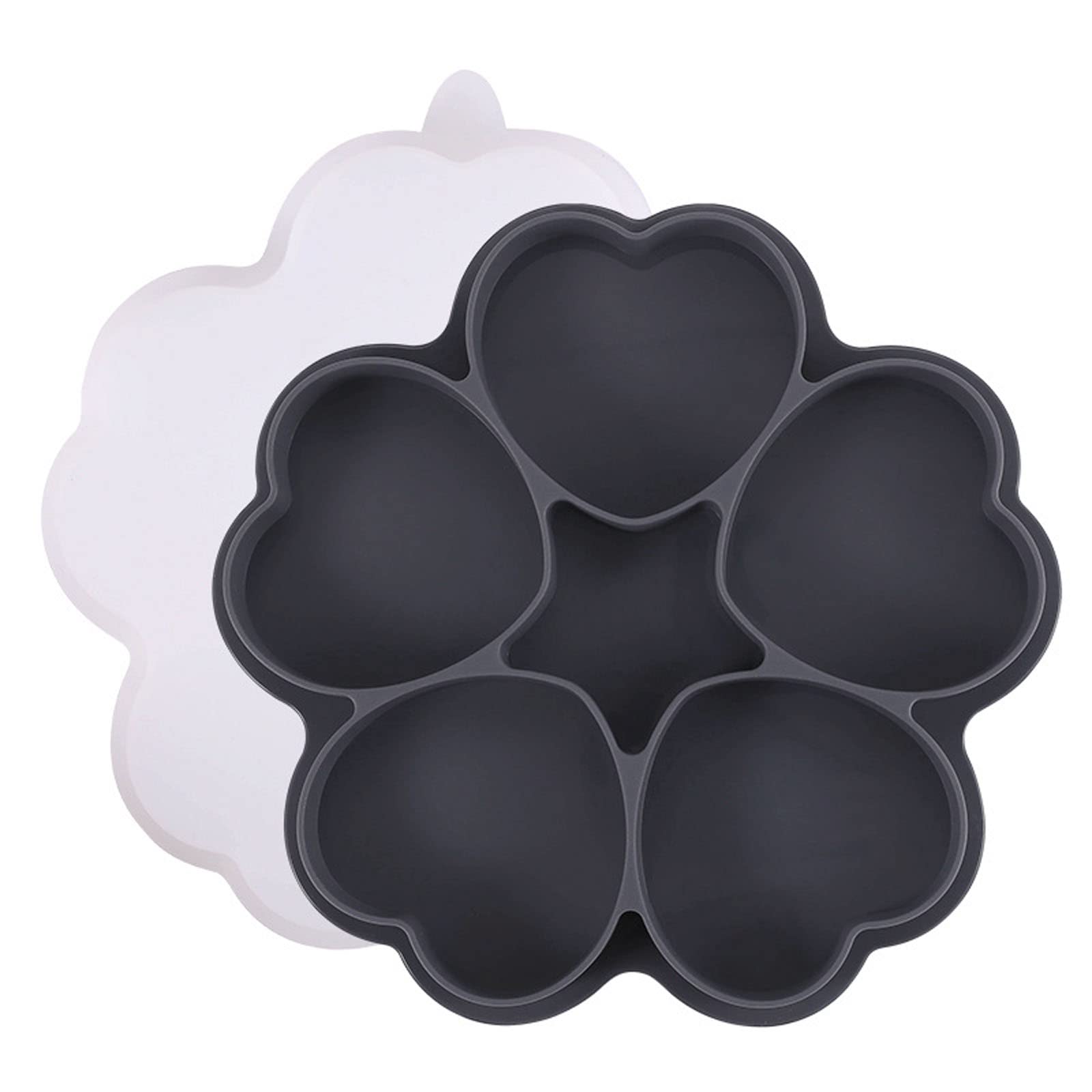 MALSSE Silicone Bun Bread Forms Non Stick Baking Sheets Hamburger Molds Muffin Pan Tray Silicone for Kitchen Baking Hamburger Molds for