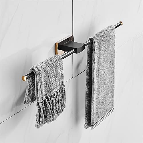Porte-serviettes en cuivre noir et doré pour une salle de bain haut de gamme