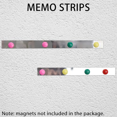 Gaahing Selbstklebendes Metallband, flexible eisenhaltige Memo-Streifen für Magnete, Pinnwand, Büro, Heimgebrauch (Silber, 5 m x 4 cm)