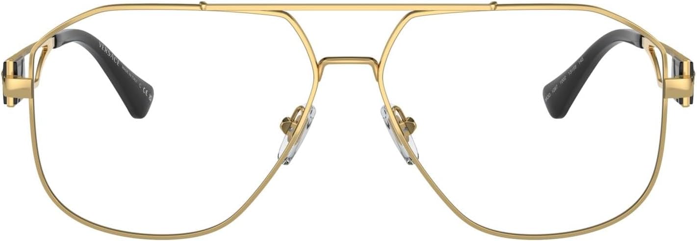 Versace VE1287-1002 Eyeglass Frame GOLD w/DEMO LENS 59mm - Image 3
