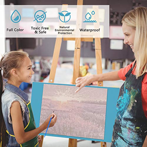 Herefun Malen Nach Zahlen für Erwachsene Kinder Anfänger, DIY Leinwandmalerei Painting Set, Ölgemälde Kits mit Pinseln… – Bild 6
