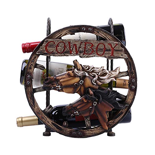 LDLL Style EuropéEn AméRicain CréAtivité TêTe De Cheval Casier à Vin Cover