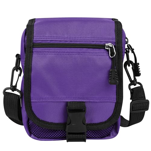 Mini Crossbody Bags for Men Women, Small Messenger Bag Shoulder Pouch, Adjustable Sling Purse for Travel Sports