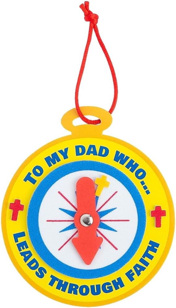 Religious Father’s Day Compass Ornament Craft Kit – Makes 12